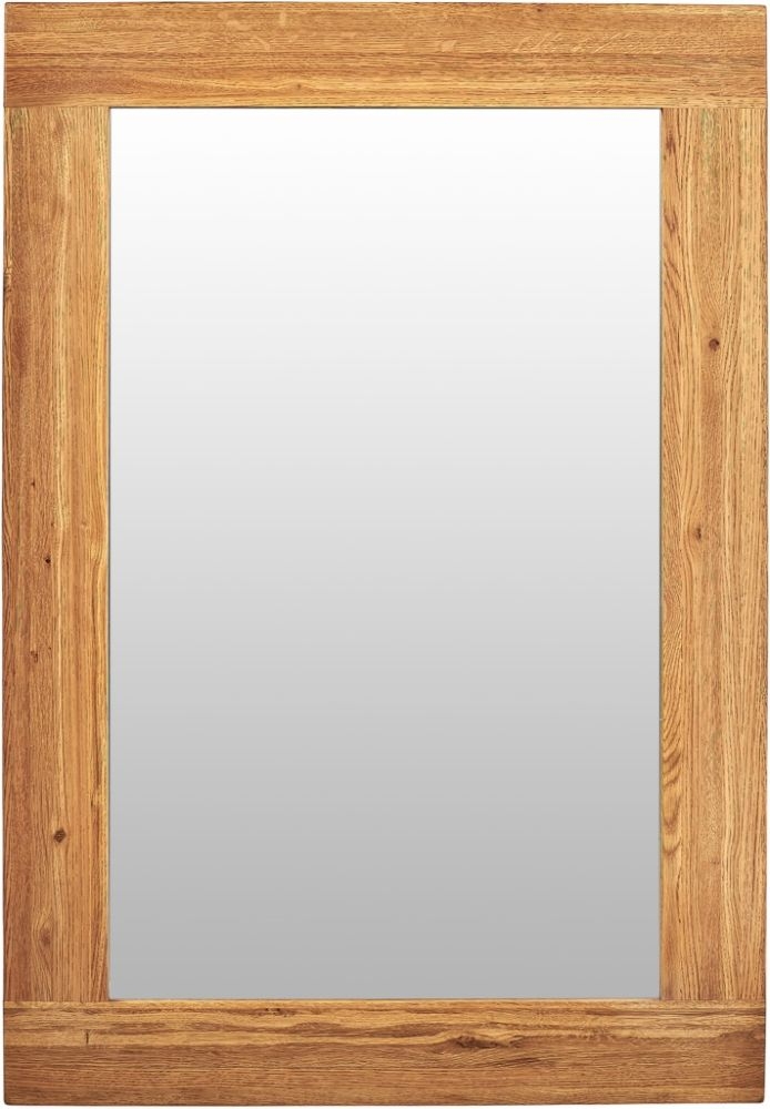 Product photograph of Kent Oak Rectangular Wall Mirror - 130cm X 90cm from Choice Furniture Superstore.