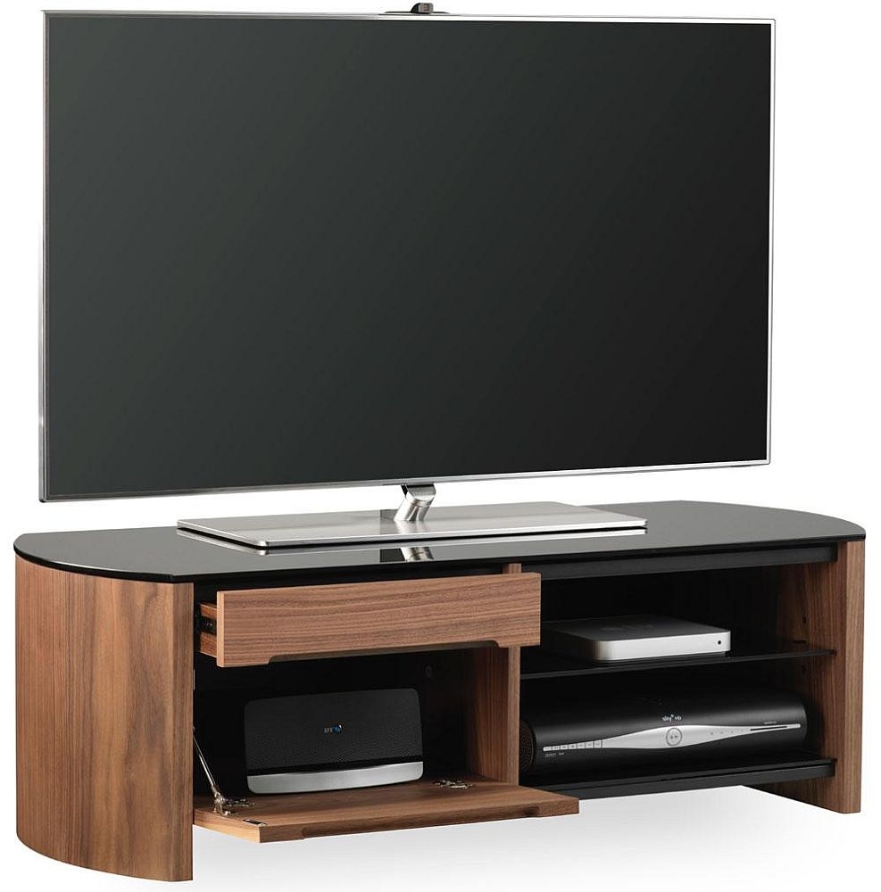Alphason Finewood Walnut TV for 50inch FW1100CBW CFS Furniture UK