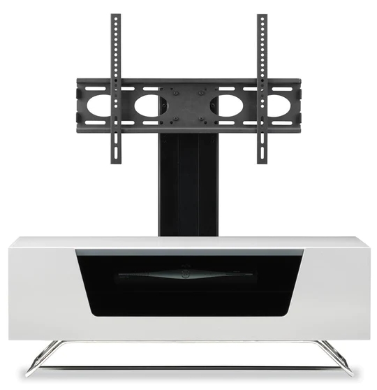 Product photograph of Alphason Chromium Cantilever Tv Cabinet For 50inch from Choice Furniture Superstore.