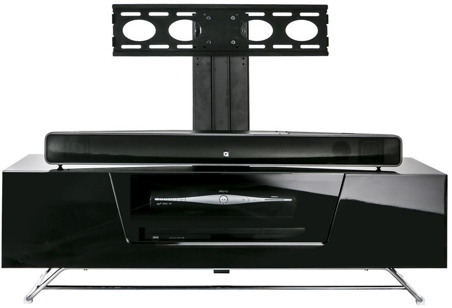 Product photograph of Alphason Chromium Cantilever Bracket Black For 50inch from Choice Furniture Superstore.