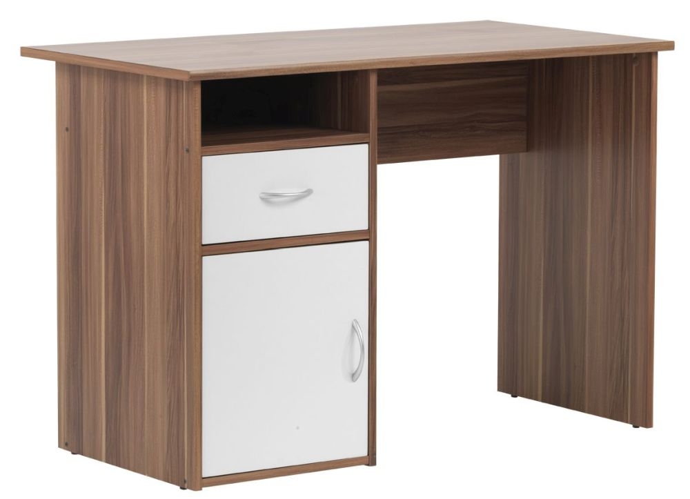 Product photograph of Alphason Hastings Walnut Computer Desk - Aw22145 from Choice Furniture Superstore.