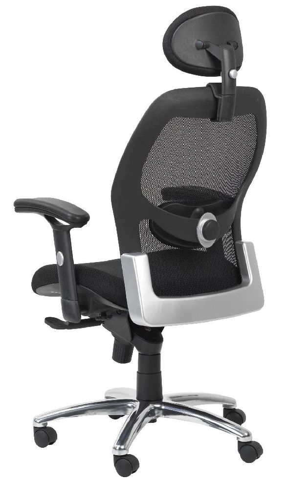 Product photograph of Alphason Portland Black Mesh Fabric Office Chair from Choice Furniture Superstore.