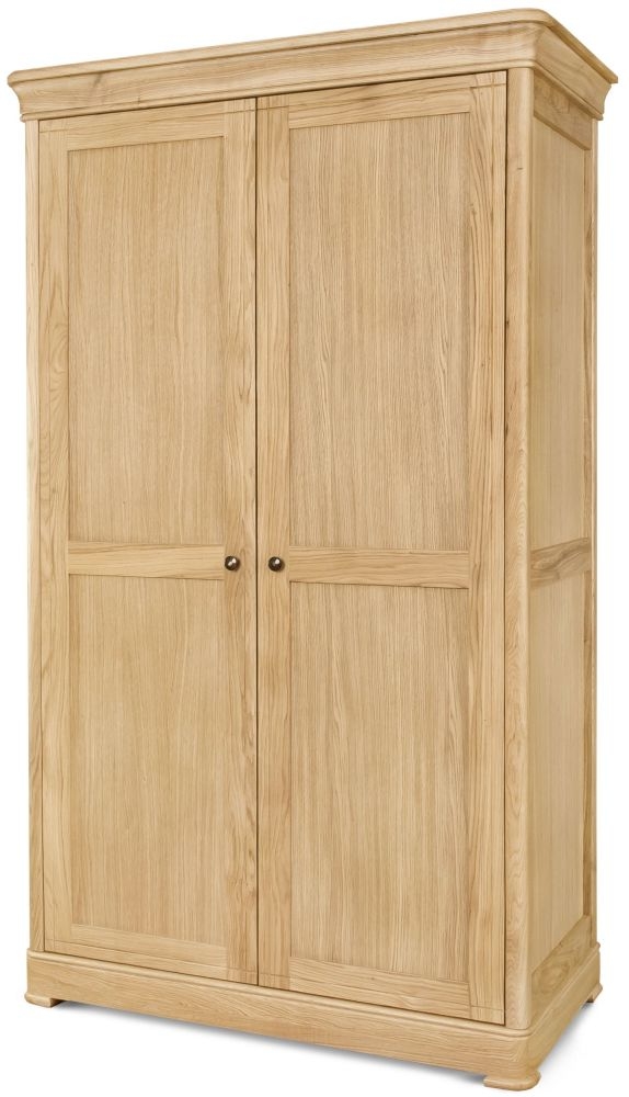 Product photograph of Clemence Richard Moreno Oak 2 Door Wardrobe from Choice Furniture Superstore.