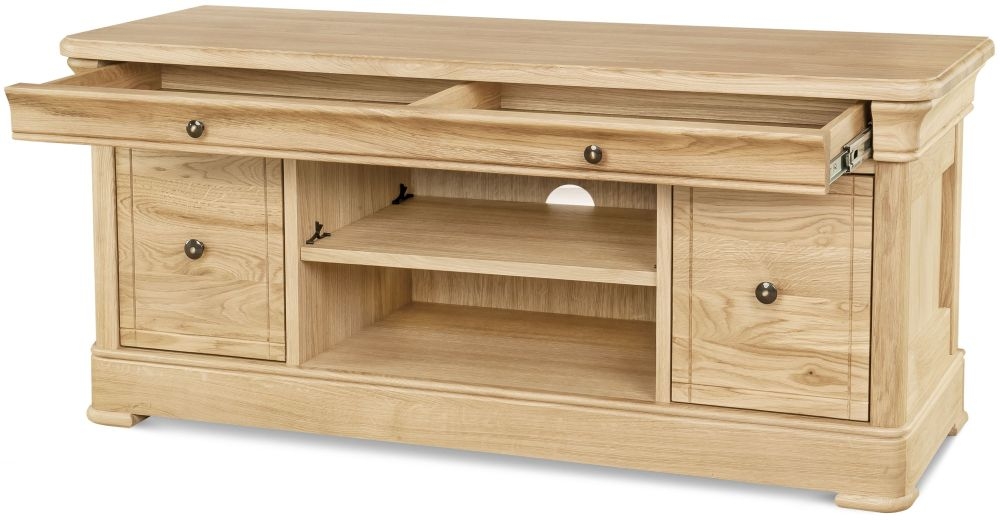 Product photograph of Clemence Richard Moreno Oak Medium Tv Unit from Choice Furniture Superstore.