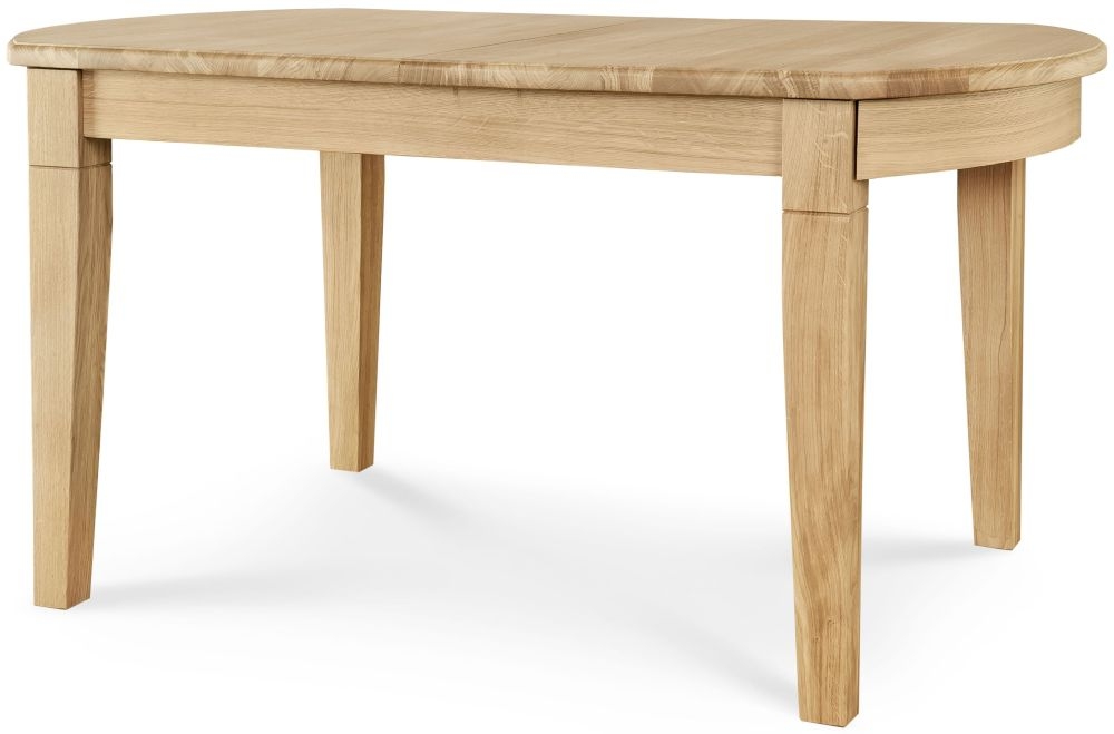 Product photograph of Clemence Richard Moreno Oak D End 6 Seater Extending Dining Table from Choice Furniture Superstore.