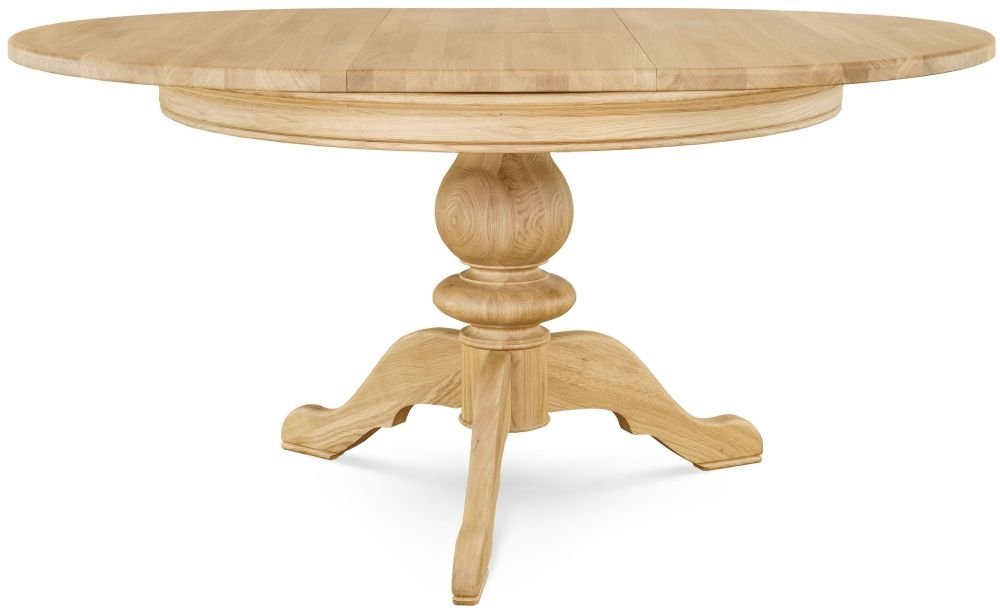 Product photograph of Clemence Richard Moreno Oak Single Pedestal Dining Table from Choice Furniture Superstore.