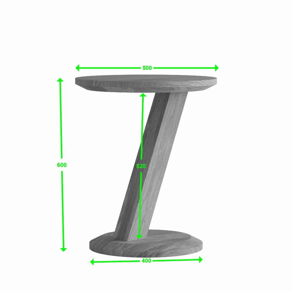Homestyle GB Z Designer Oak Modern Lamp Table