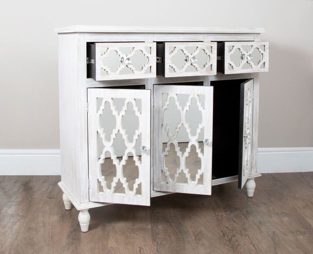 Product photograph of Hampton Beach Mirrored Medium Sideboard from Choice Furniture Superstore.