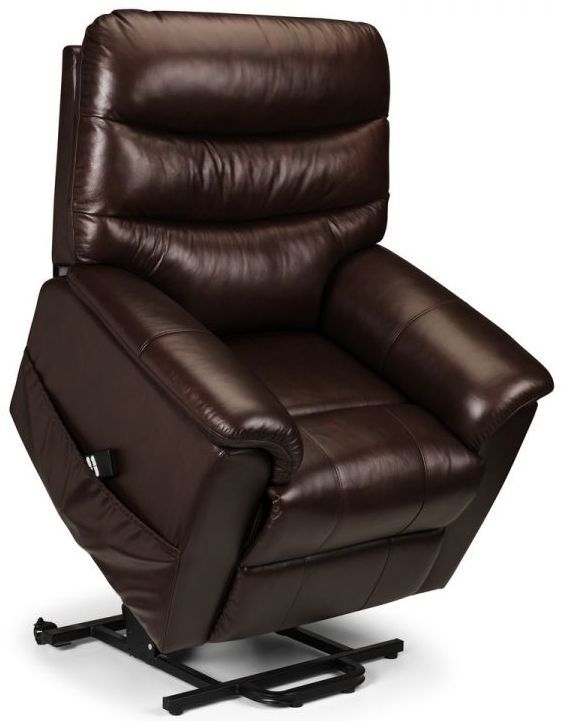 Product photograph of Pullman Brown Faux Leather Recliner Armchair from Choice Furniture Superstore.