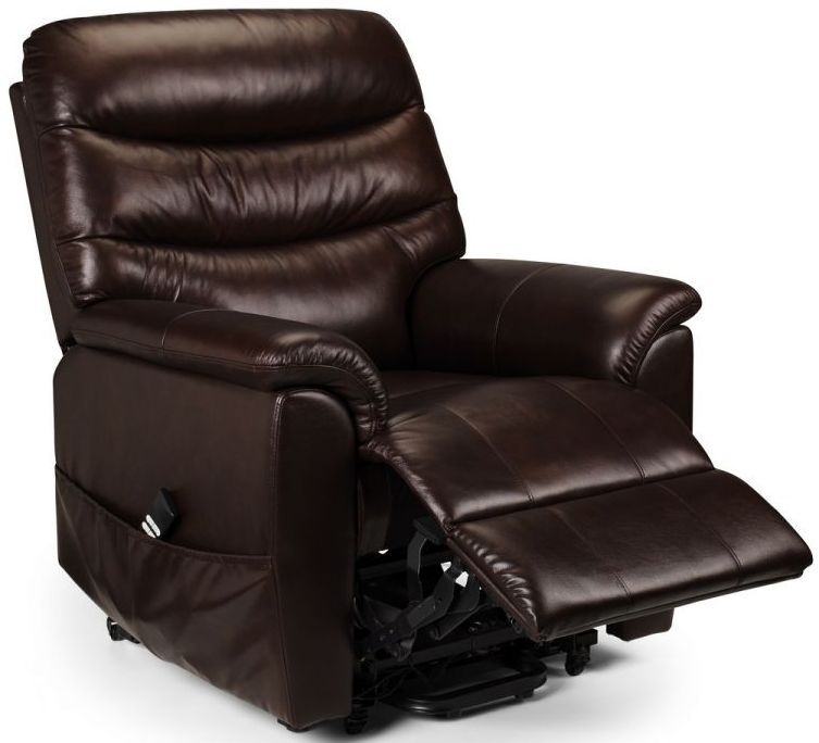 Product photograph of Pullman Brown Faux Leather Recliner Armchair from Choice Furniture Superstore.