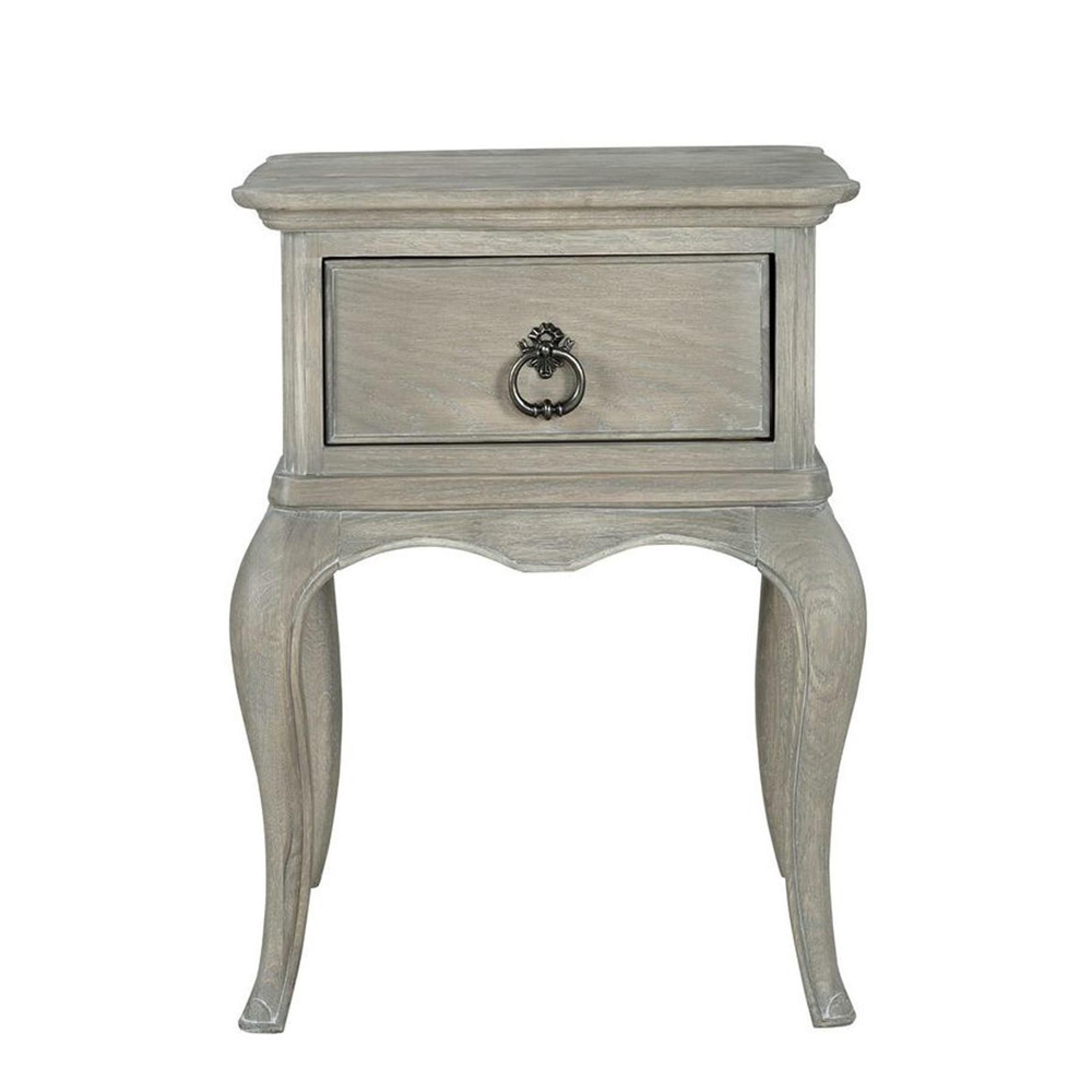 Product photograph of Willis And Gambier Camille Grey Oak 1 Drawer Bedside Table from Choice Furniture Superstore.