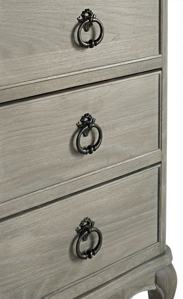 Product photograph of Willis And Gambier Camille Oak 6 Drawer Tallboy Chest from Choice Furniture Superstore.