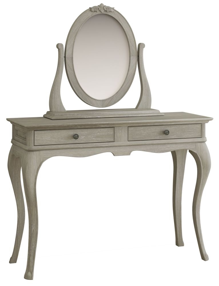 Product photograph of Willis And Gambier Camille Oak Oval Gallery Mirror from Choice Furniture Superstore.