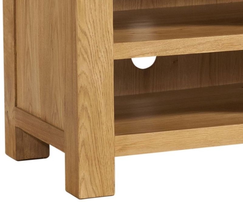 Product photograph of Curve Oak Small Tv Unit from Choice Furniture Superstore.