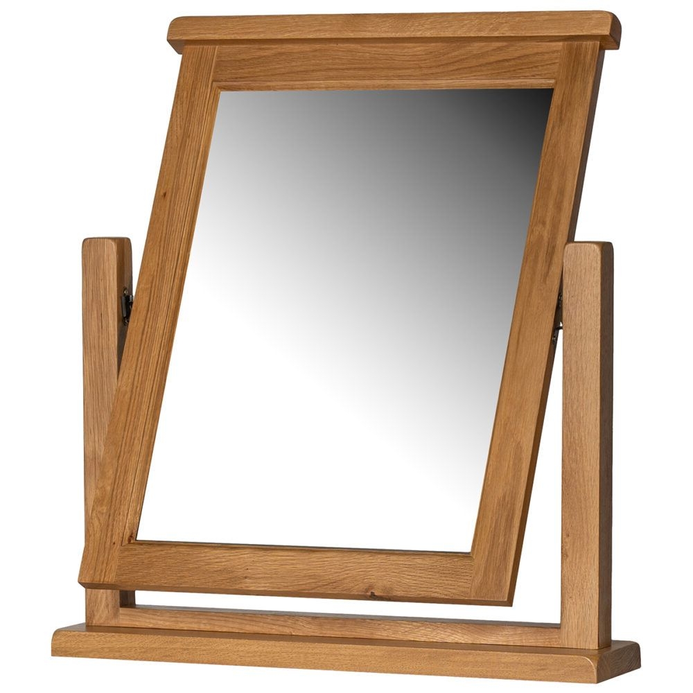 Product photograph of Oakland Oak Mirror from Choice Furniture Superstore.