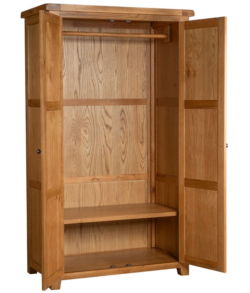 Product photograph of Somer Oak 2 Door Wardrobe from Choice Furniture Superstore.