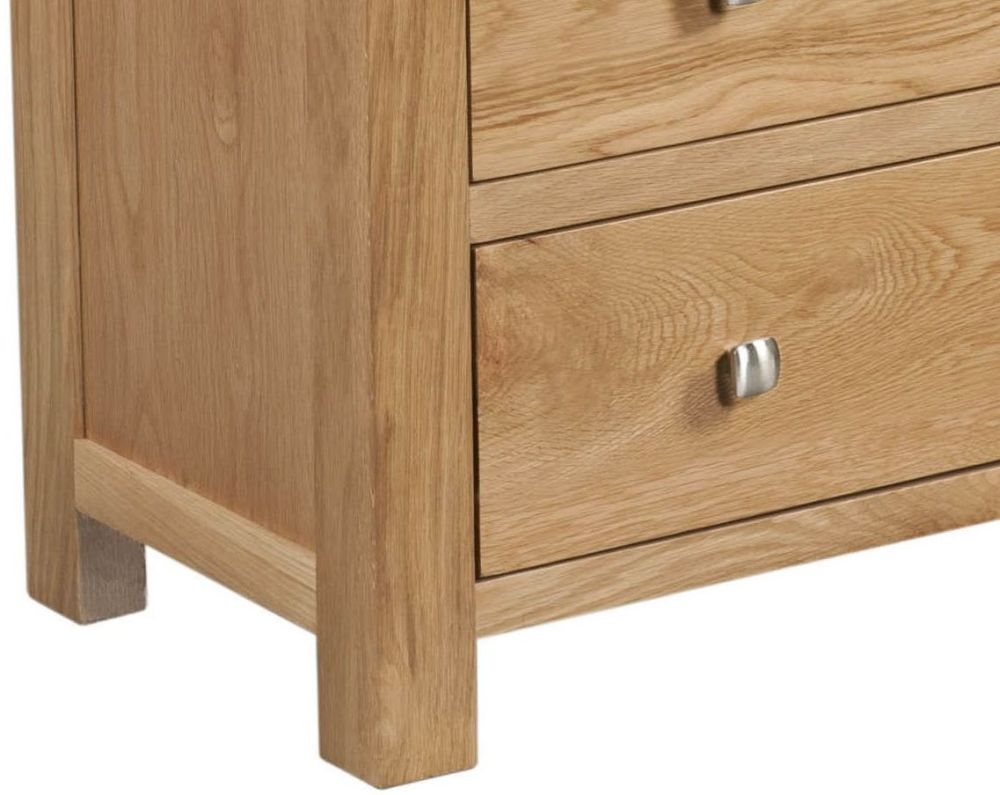 Product photograph of Appleby Oak 2 3 Drawer Chest from Choice Furniture Superstore.