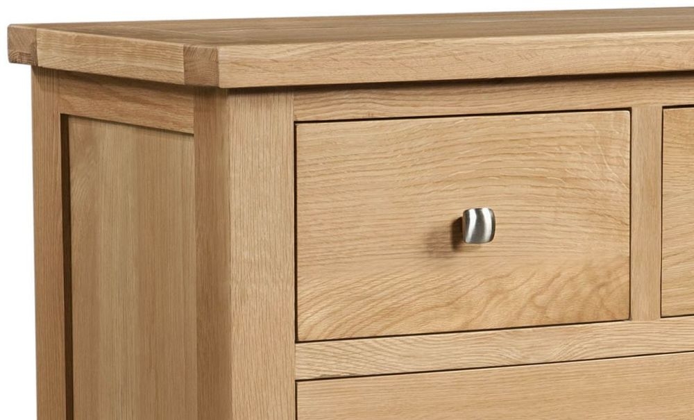 Product photograph of Appleby Oak 2 4 Drawer Chest from Choice Furniture Superstore.