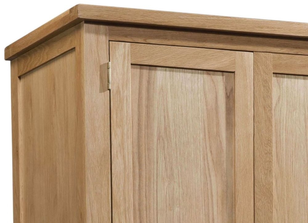 Product photograph of Appleby Oak 2 Door Plain Wardrobe from Choice Furniture Superstore.