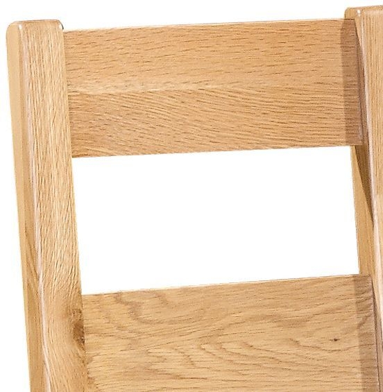 Product photograph of Set Of 2 Appleby Oak Ladder Back Dining Chair from Choice Furniture Superstore.