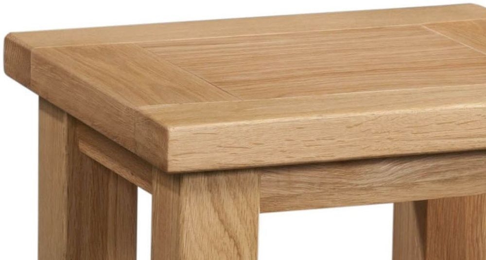 Product photograph of Appleby Oak Lamp Table from Choice Furniture Superstore.