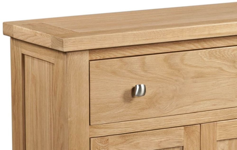 Product photograph of Appleby Oak Compact Sideboard from Choice Furniture Superstore.
