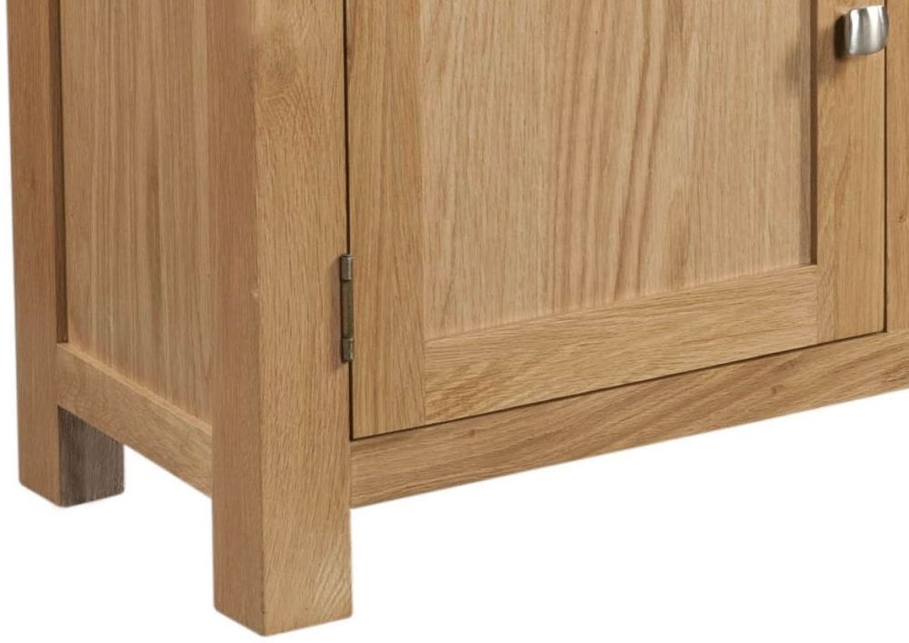 Product photograph of Appleby Oak 2 Door Sideboard from Choice Furniture Superstore.