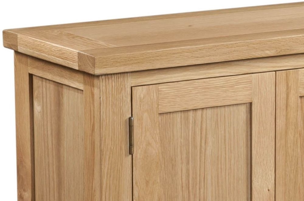 Product photograph of Appleby Oak 2 Door Small Cabinet from Choice Furniture Superstore.