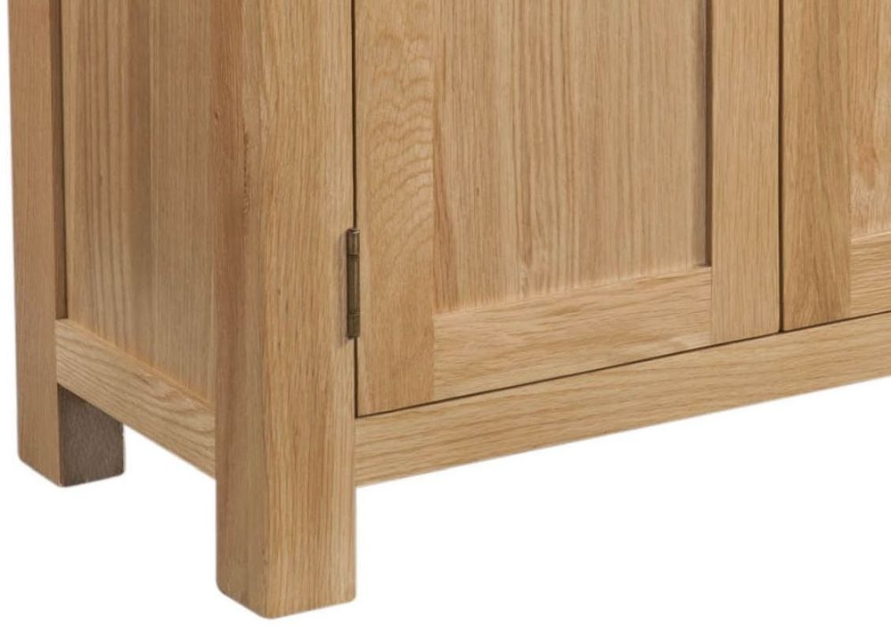 Product photograph of Appleby Oak 2 Door Small Cabinet from Choice Furniture Superstore.