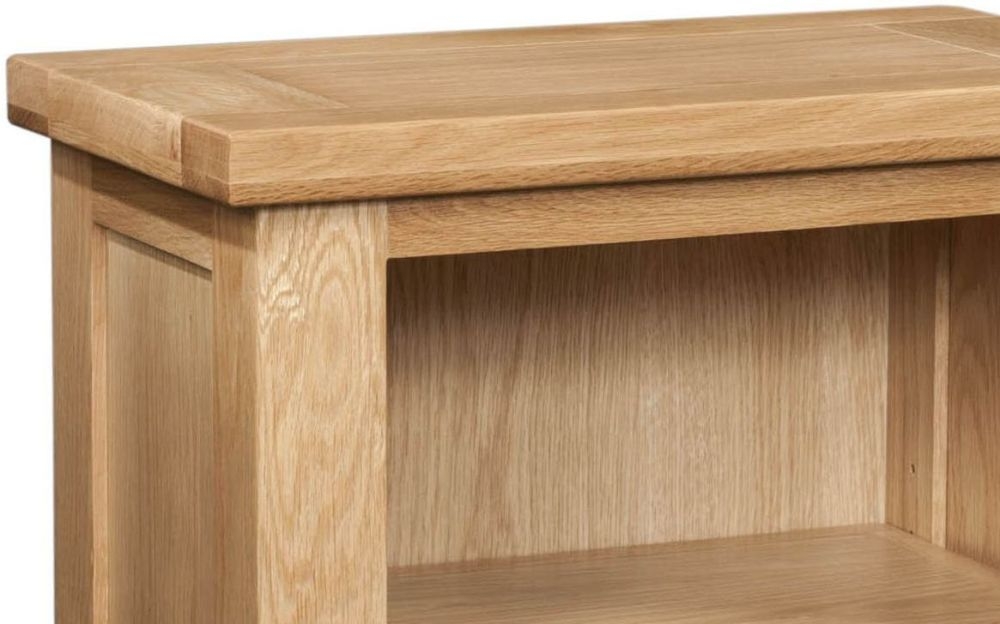 Product photograph of Appleby Oak Small Bookcase from Choice Furniture Superstore.