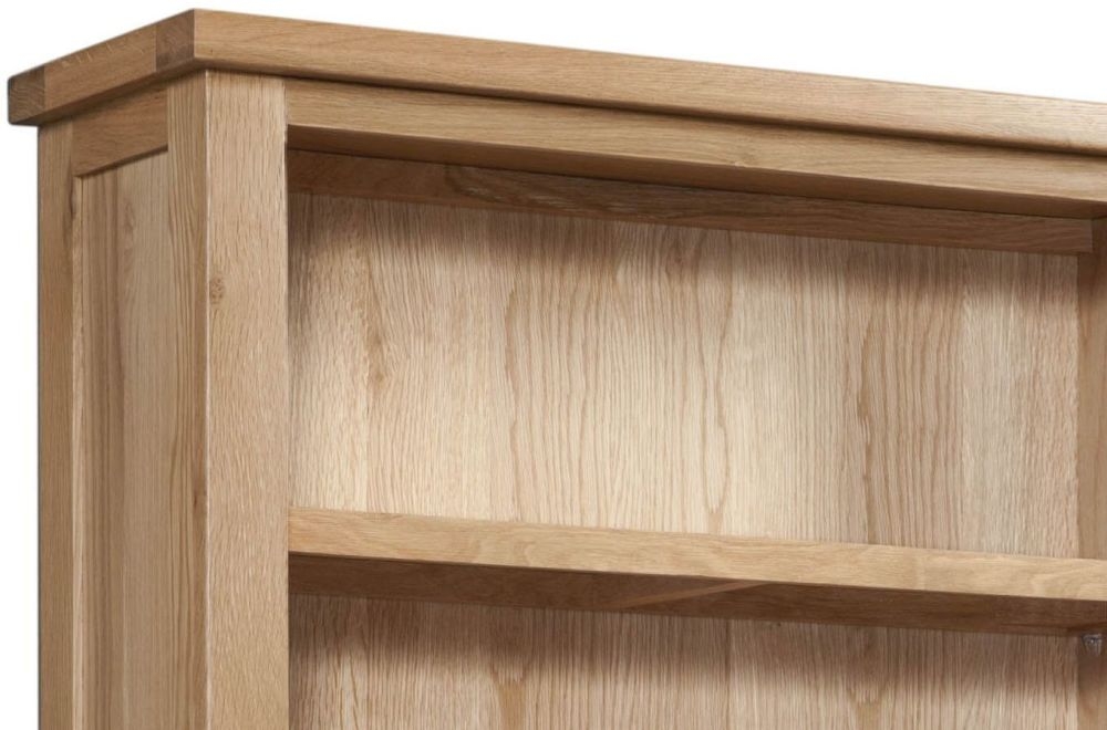 Product photograph of Appleby Oak High Bookcase from Choice Furniture Superstore.