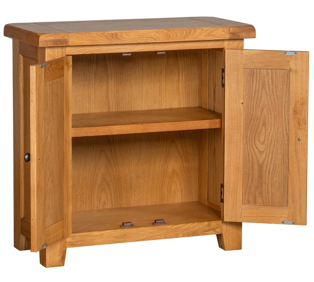 Product photograph of Somer Oak 2 Door Hall Cabinet from Choice Furniture Superstore.