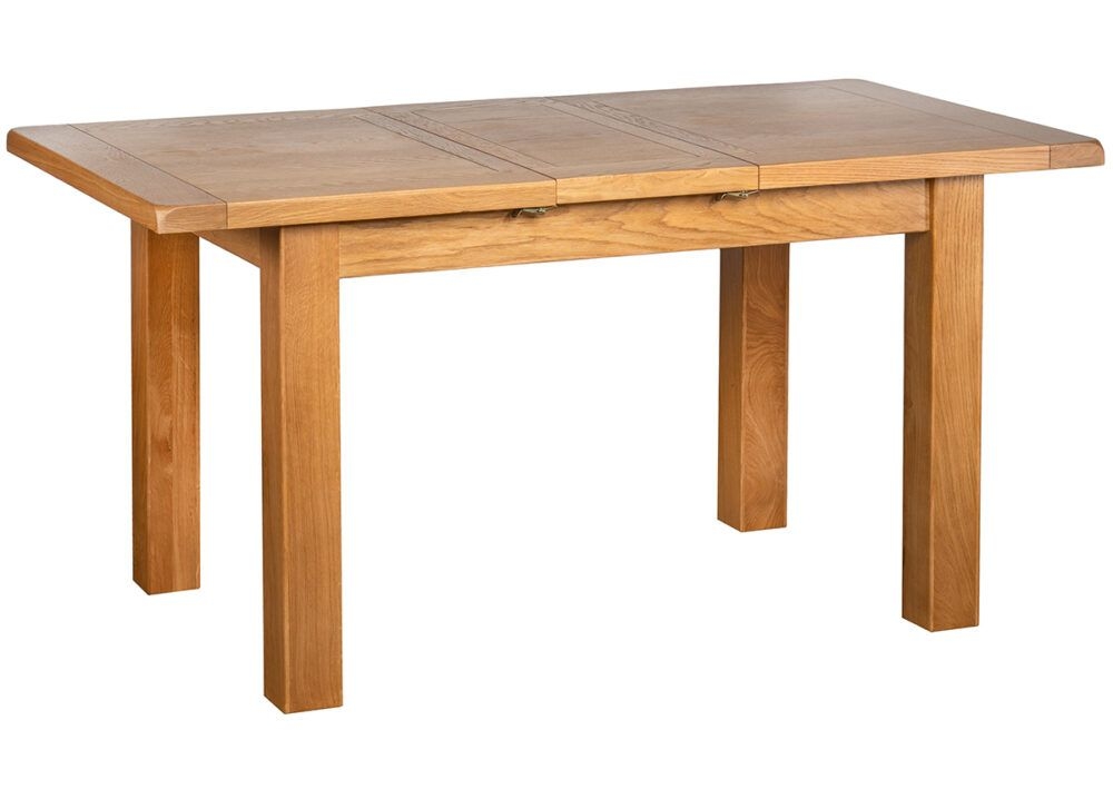 Product photograph of Oakland Oak 4 Seater Extending Dining Table - 1 Leaf from Choice Furniture Superstore.