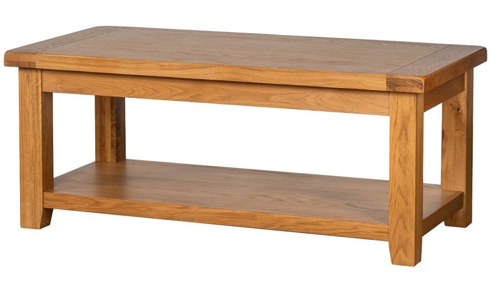 Product photograph of Oakland Oak Large Coffee Table from Choice Furniture Superstore.