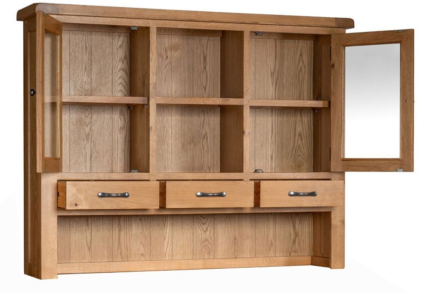 Product photograph of Oakland Oak Large Dresser Top from Choice Furniture Superstore.
