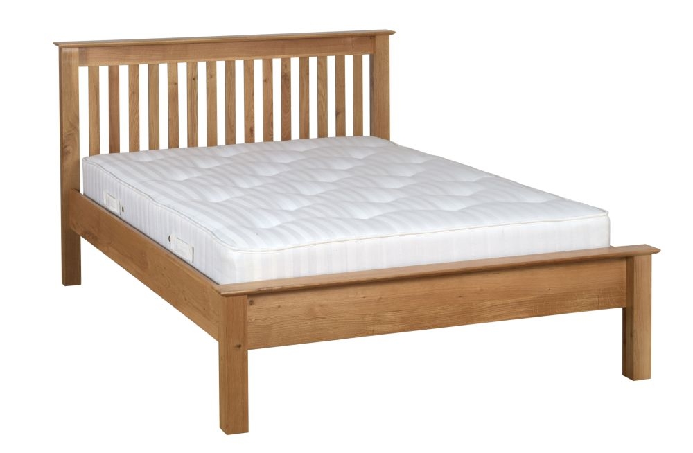 Product photograph of Nimbus Oak Bed - Comes In 3ft Single 4ft 6in Double And 5ft King Size Options from Choice Furniture Superstore.