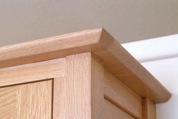 Product photograph of Nimbus Oak 2 Door 1 Drawer Double Wardrobe from Choice Furniture Superstore.