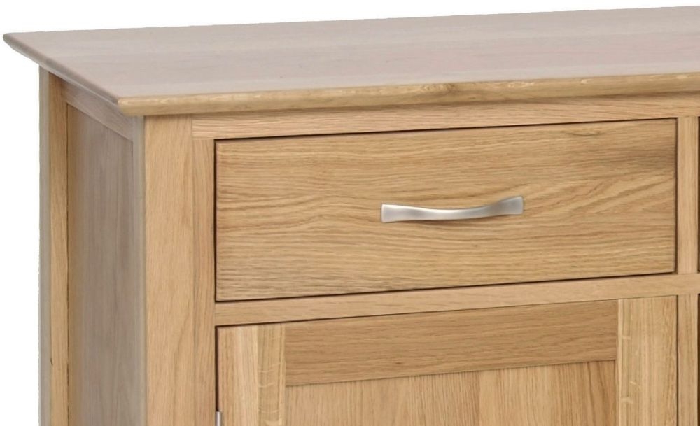Product photograph of Nimbus Oak 3 Door Large Sideboard from Choice Furniture Superstore.