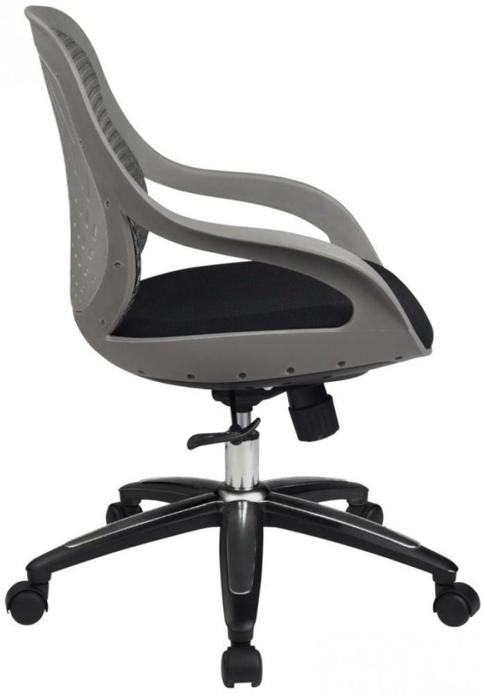 Product photograph of Alphason Croft Grey Mesh Fabric Office Chair from Choice Furniture Superstore.