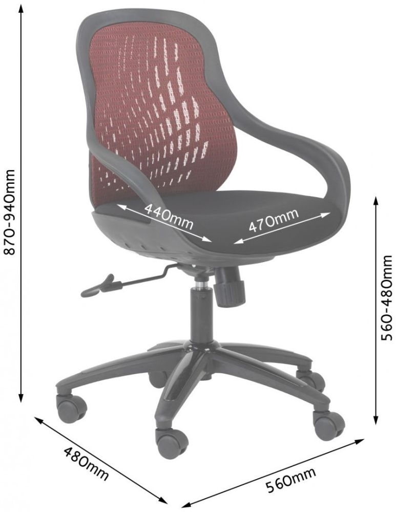 Product photograph of Alphason Croft Grey Mesh Fabric Office Chair from Choice Furniture Superstore.