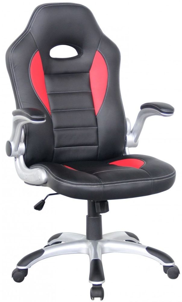 Product photograph of Alphason Talladega Black And Red Leather Racing Style Executive Chair - Aoc8211r from Choice Furniture Superstore.