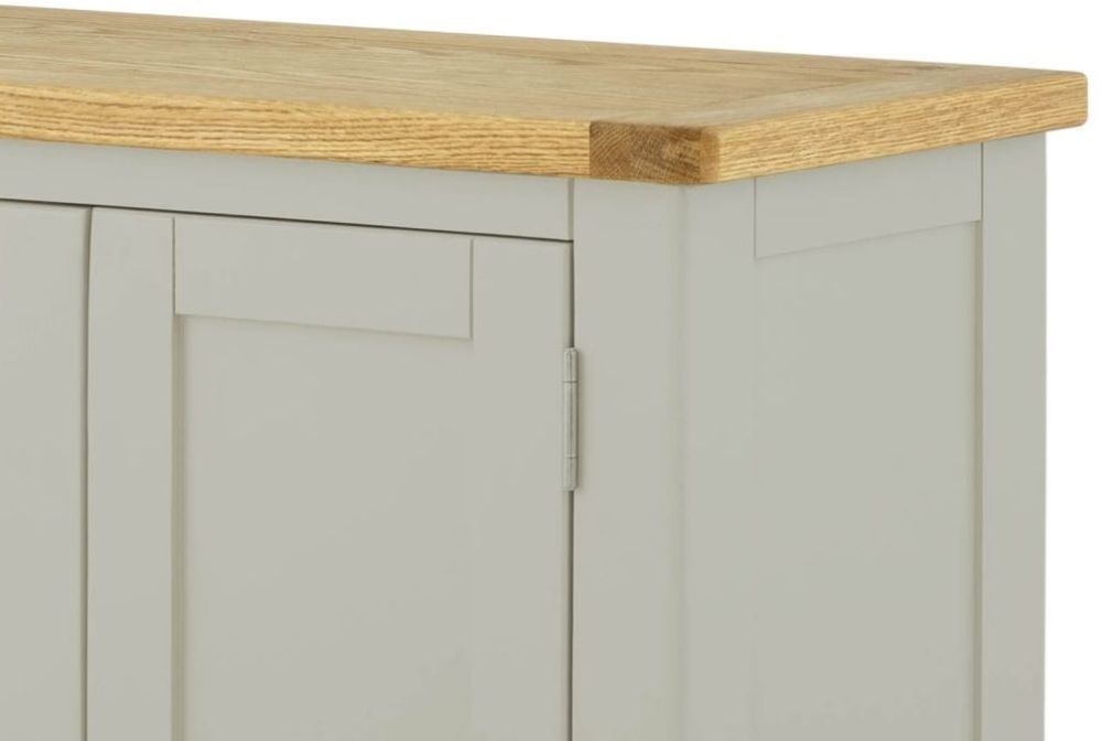 Product photograph of Portland Stone Painted 2 Door Hall Cabinet from Choice Furniture Superstore.