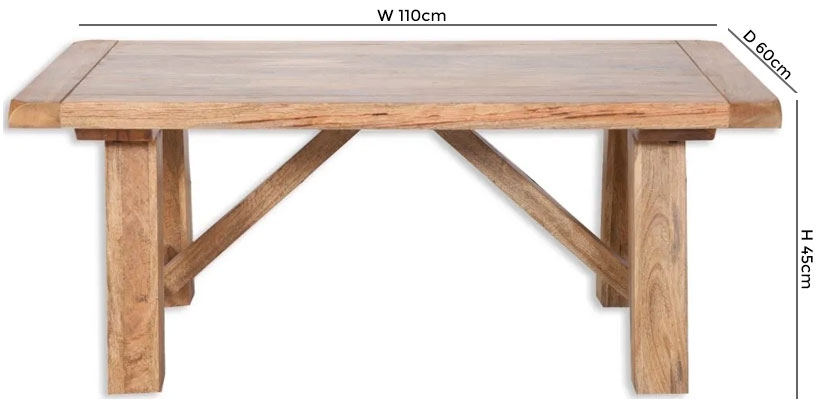 Product photograph of Bombay Mango Wood Coffee Table from Choice Furniture Superstore.