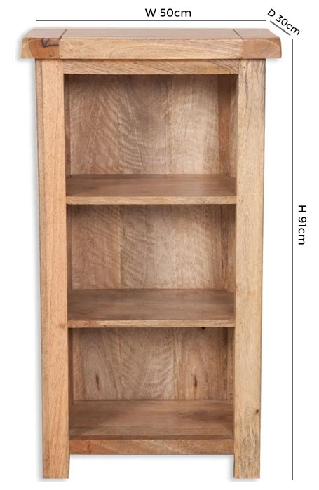 Product photograph of Odisha Solid Mango Wood Small Bookcase from Choice Furniture Superstore.