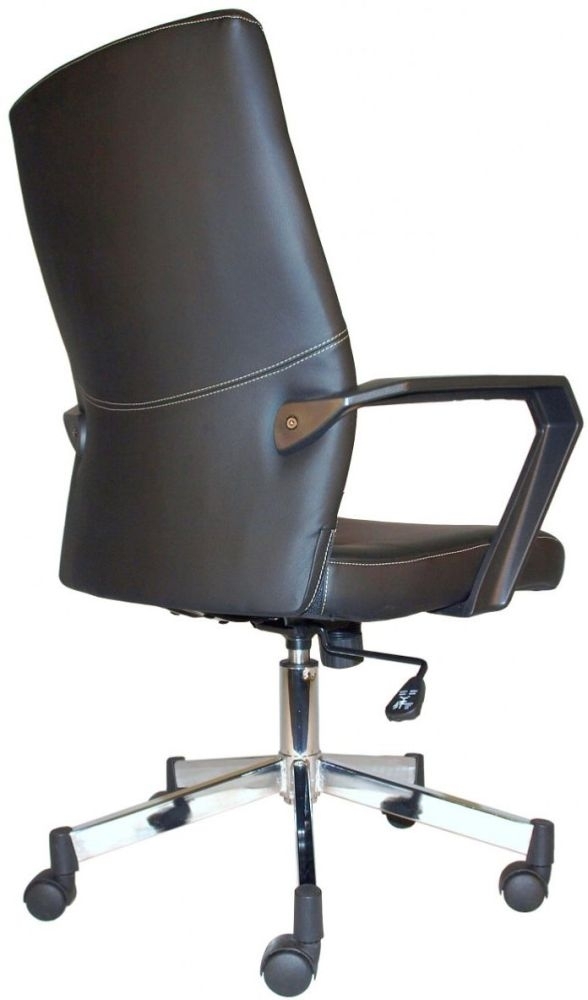 Product photograph of Alphason Brooklyn Black Faux Leather Office Chair from Choice Furniture Superstore.