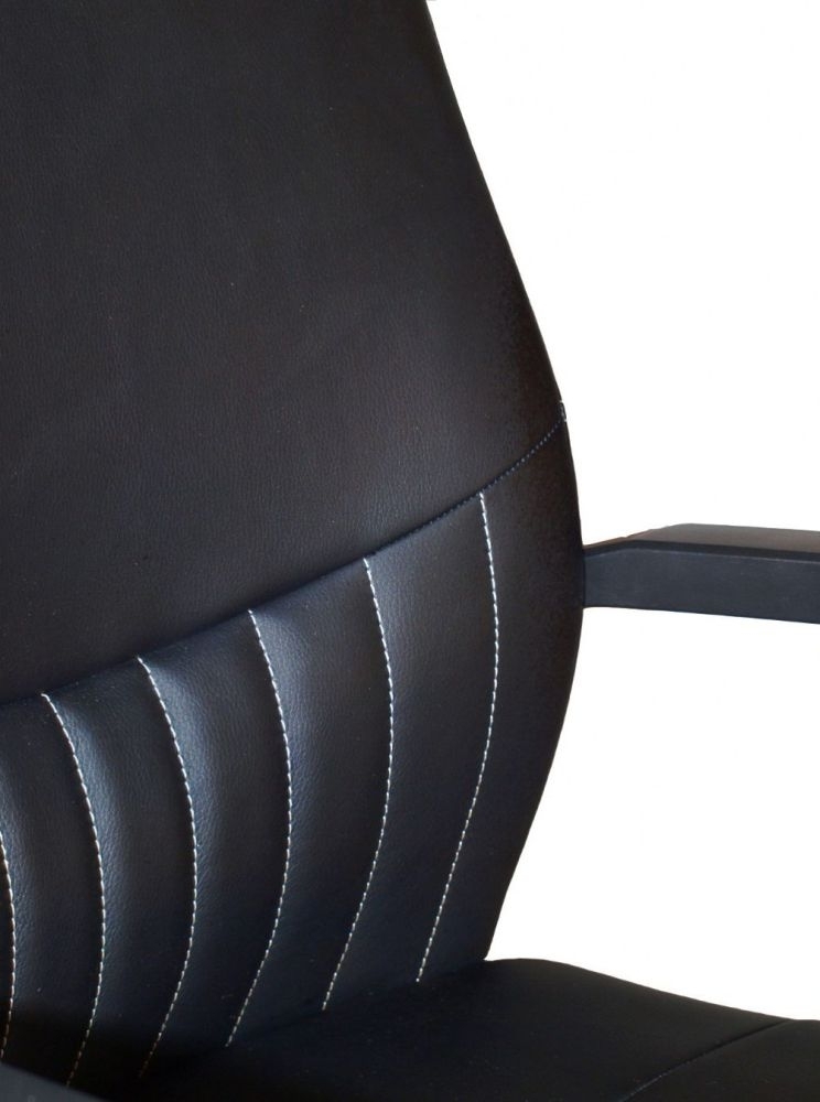 Product photograph of Alphason Brooklyn Black Faux Leather Office Chair from Choice Furniture Superstore.