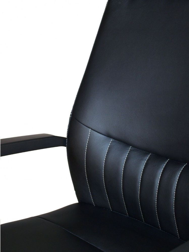 Product photograph of Alphason Brooklyn Black High Back Faux Leather Office Chair from Choice Furniture Superstore.