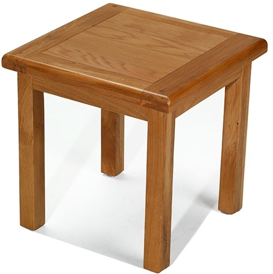 Product photograph of Arles Oak Lamp Table from Choice Furniture Superstore.