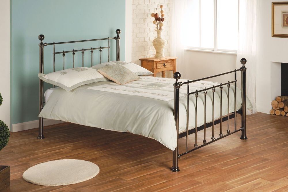 Product photograph of Limelight Libra Black Chrome Metal Bed from Choice Furniture Superstore.