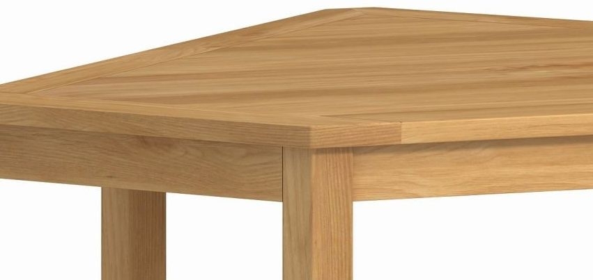 Product photograph of Portland Oak Corner Desk from Choice Furniture Superstore.